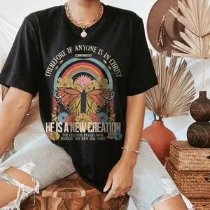 Boho Christian Shirts Christian T Shirt 2 Corinthians 517 Creation Christian Tee